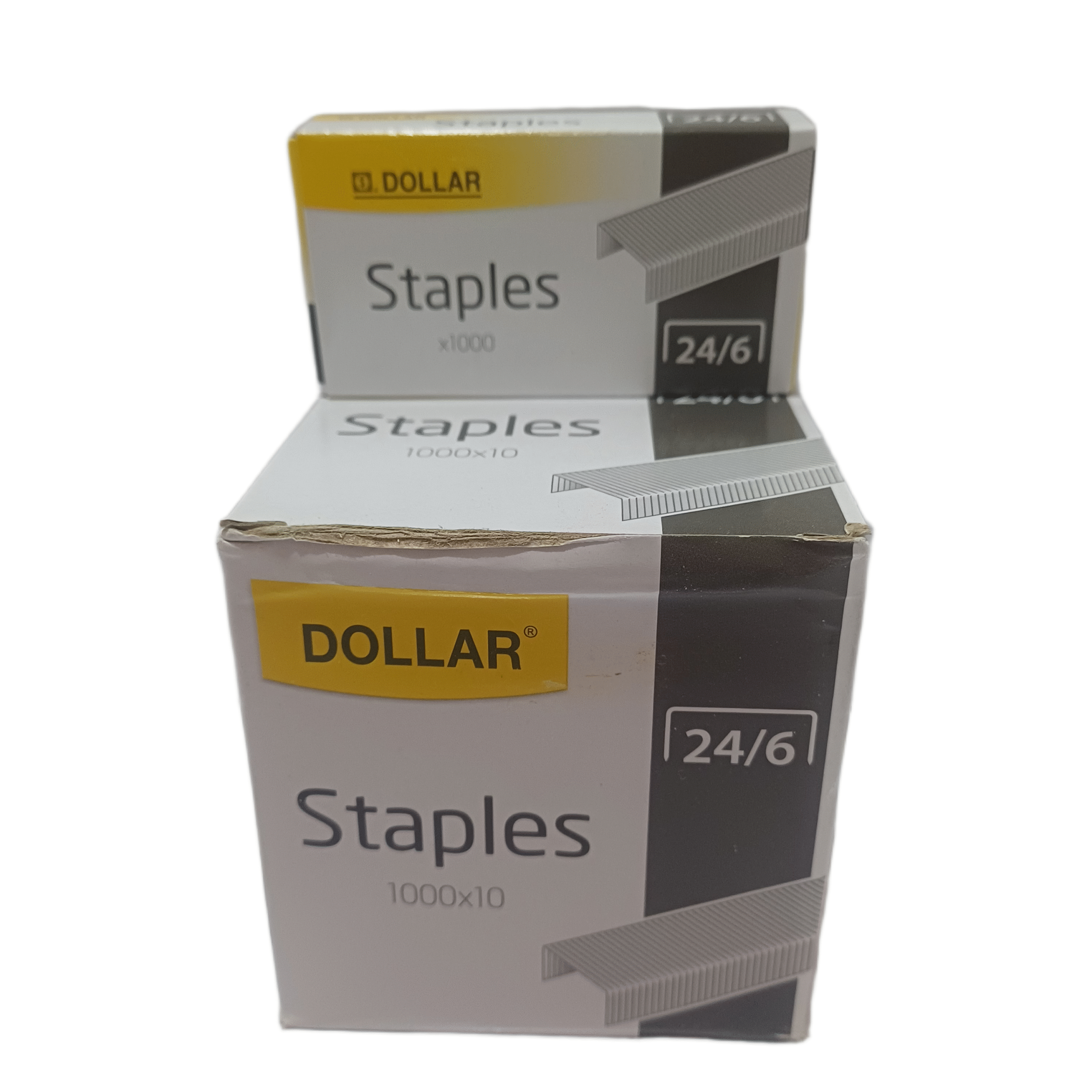 Dollar Staples Pins Box of Size 24/6 Box of 10 Packs